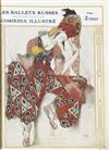 VARIOUS ARTISTS. BALLETS & GALAS RUSSES A PARIS 1909-1921. 1922. 13x10 inches, 33x26 cm. M. de Brunoff, Paris.